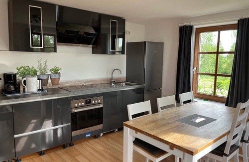 Stove Apartment | Apartment 1 with 2 bedrooms (2-5 pers.) on the ground floor - Villa Seeheim vacation property directly on the waterfront