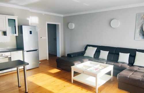 Kamien Pomorski Apartment | Apartment 62m², large garden, sauna, modern, comfortable, climate neutral