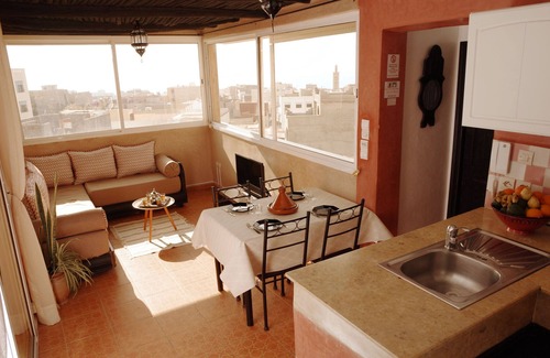 Tamrhakht Apartment | Apartment 80 m² roof terrace panoramic view of the Berber village ocean