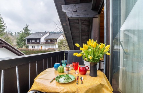 Bad Herrenalb Apartment | Apartment 'Aixpress' with Mountain View, Shared Terrace and Wi-Fi