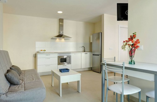 Playa de Mogan Apartment | Apartment Albamar 1A with Mountain View, Wi-Fi, A/C, Balcony & Terrace