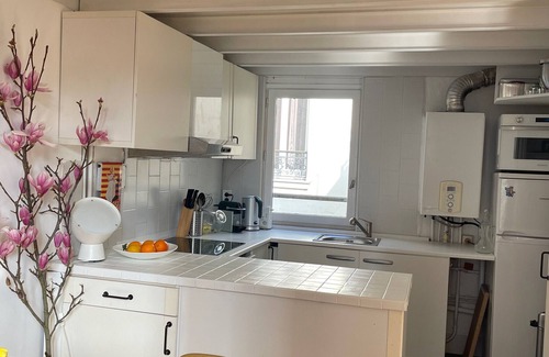 Butte-aux-Cailles Apartment | Apartment 'Appartement Duplex' with Private Terrace and Wi-Fi