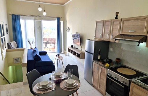 Pothia Apartment | Apartment 'Argo Downtown' with Sea View, Wi-Fi and Air Conditioning