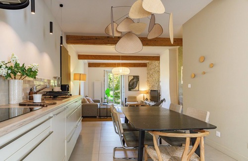Pont-en-Royans Apartment | Apartment 'Aux Portes Du Vercors' with Mountain View, Balcony and Wi-Fi