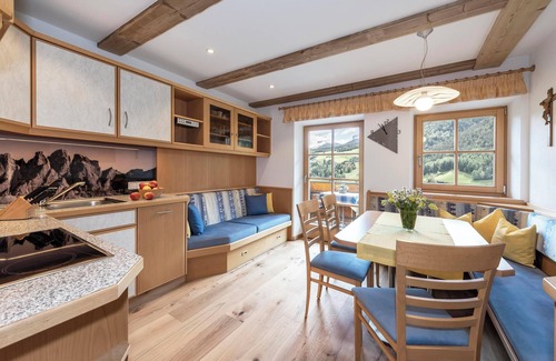 Funes Apartment | Apartment 'Bergblick - Lärche' with Mountain View, Garden & Wi-Fi