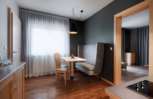 Burgusio Apartment | Apartment 'Bergfreiheit 1' with Mountain View, Shared Terrace and Wi-Fi