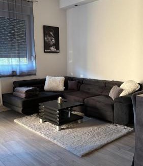 Novi Zagreb Apartment | Apartment Black and white