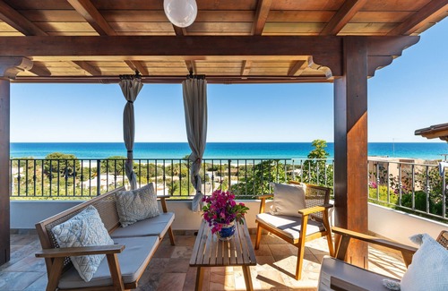 Costa Rei Apartment | Apartment "Casa Mariano" with Air Conditioning, Balcony & Fantastic Sea View