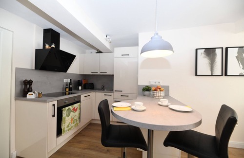 Heppenheim Apartment | Apartment 'Das Schiefe Haus Whg St Peter' with Shared Terrace and Wi-Fi
