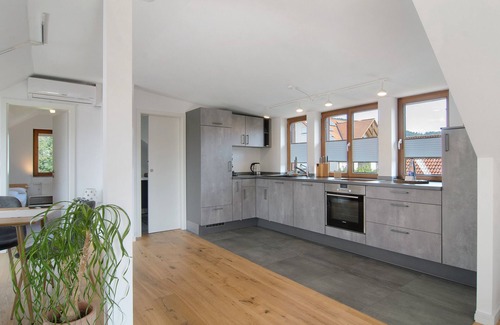 Muhlheim an der Donau Apartment | Apartment 'Schöne Ferienwohnung Mit Kostenlos' with Mountain View, Wi-Fi and Air Conditioning