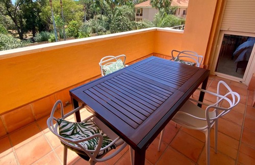 Carib Playa Apartment | Apartment 'Dunas and Beach Marbella Cabopino' with Shared Pool, Wi-Fi and Air Conditioning