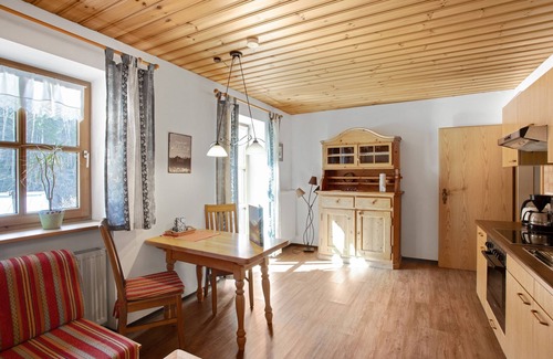 Ramsau Apartment | Apartment Enzian with Balcony, Mountain View & Wi-Fi; Parking Available