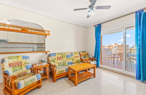 San Javier Apartment | Apartment 'Puerto Mar I Bloque 5 9-5' with Shared Pool, Shared Terrace and Wi-Fi