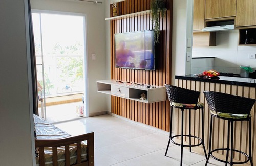 Toninhas Apartment | Apartment facing the sea in Toninhas Beach