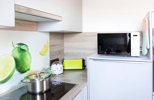 Marktbergel Apartment | Apartment 'Ferienwohnung Am Palmengarten' with Balcony and Wi-Fi