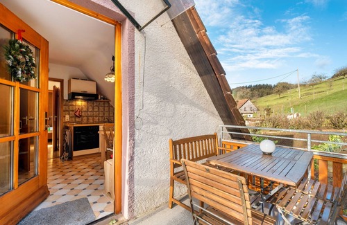 Elzach Apartment | Apartment 'Ferienwohnung Waldblick' with Mountain View, Shared Terrace and Wi-Fi