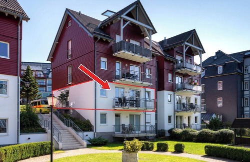 Oberhof Apartment | Apartment 'Ferienwohnung Tannenblick 2-2' with Mountain View, Balcony and Wi-Fi