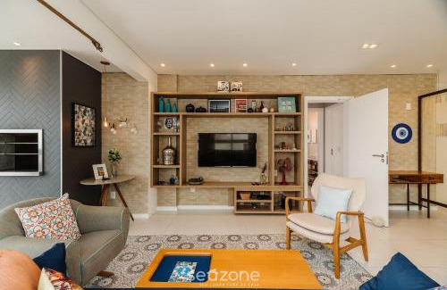 Cachoeira do Bom Jesus Apartment | Apartment Front to the Sea with Barbecue VDR0202