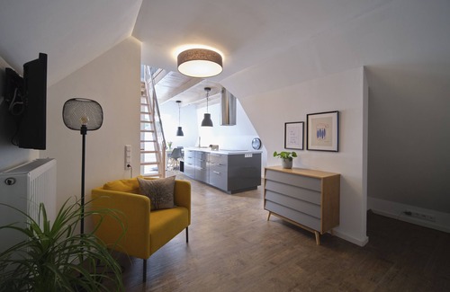 Medelby Apartment | Apartment 'Hof Maiholm - Heuboden' with Wi-Fi
