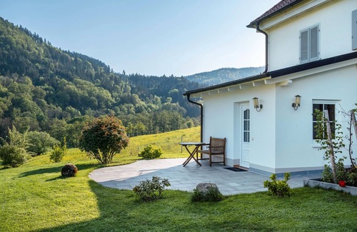 Schweighof Apartment | Apartment 'Im Sägegässle' with Mountain View, Private Terrace and Wi-Fi