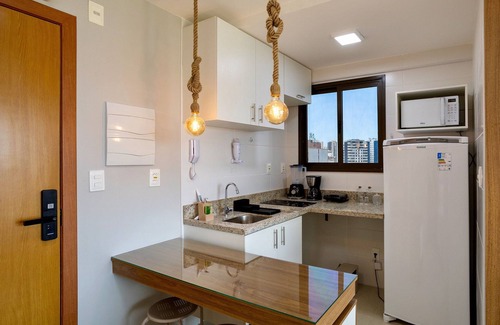 Caminho das Arvores Apartment | Apartment in Building with Pool and Fitness Center