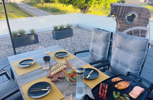 Lohme Apartment | Apartment Kastella - roof terrace. Panoramic view. Dogs allowed.