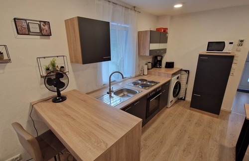 Roding Apartment | Apartment kitchen, WLAN, SMART TV, modern, 1 double bed in Roding