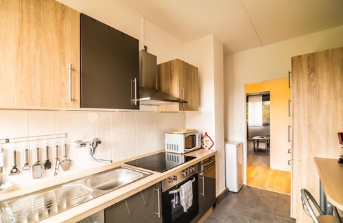 Leutzsch Apartment | Apartment L Near the center with Wi-Fi and washing machine