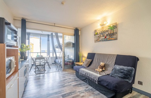 Le Barcares Apartment | Apartment 'La Grande Plage' with Sea View and Wi-Fi