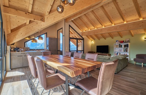Huez-en-Oisans Apartment | Apartment 'La Grange' with Mountain View, Private Terrace and Wi-Fi