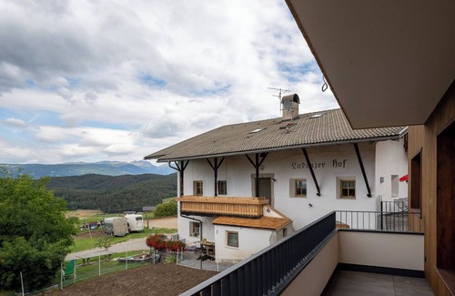 Castelrotto Apartment | Apartment Ladinser Hof Sternenhimmel with Mountain View & Private Terrace