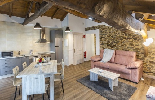 Navia Apartment | Apartment Las Dornas--Casona del Campo in Asturias with pool