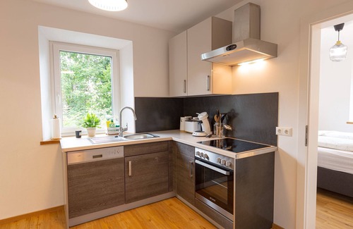Lunz am See Apartment | Apartment Lohstampfe 50m2 mit Blick auf den Garten
