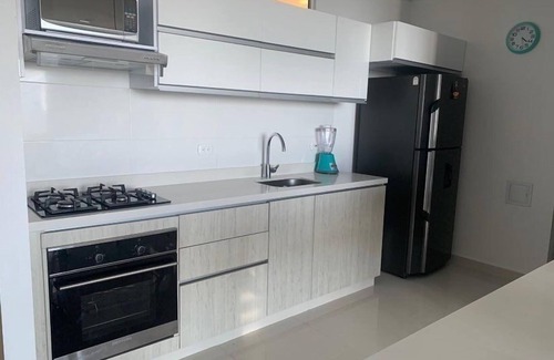 Santa Marta Apartment | Apartment Luxury+Sauna+Gym+AC+WiFi+Sea View@ Santa Marta