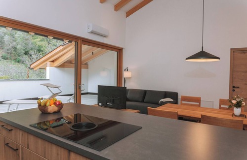 Lana Apartment | Apartment 'Matscherhof Apple Blossom Exclusive' with Mountain View, Wi-Fi and Air Conditioning
