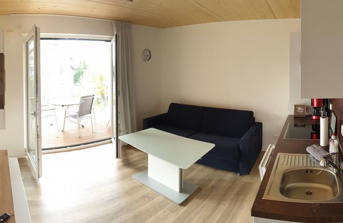 Unteruhldingen Apartment | Apartment "Neubau" 2nd floor, barrier-free, 30sqm, 1 bedroom, 1 living/sleeping area max. 3 persons