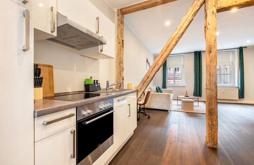 Cottbus Apartment | Apartment 'Oase 2' with Wi-Fi