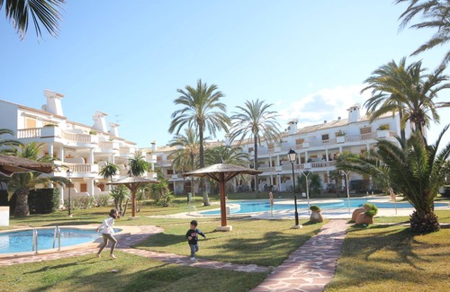 Almadrava Beach Apartment | Apartment on the sea with wifi, 2 bedrooms, 2 air conditioning, 2 pools, mountain and sea views