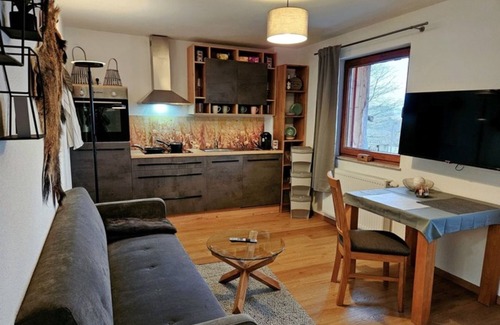 Lauterbach Apartment | Apartment 'Peppi´s Waldblick' with Mountain View, Private Terrace and Wi-Fi