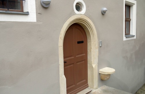 Maxen Apartment | Apartment-Private Bathroom-Garden view-Fewo Pfarrhaus Maxen