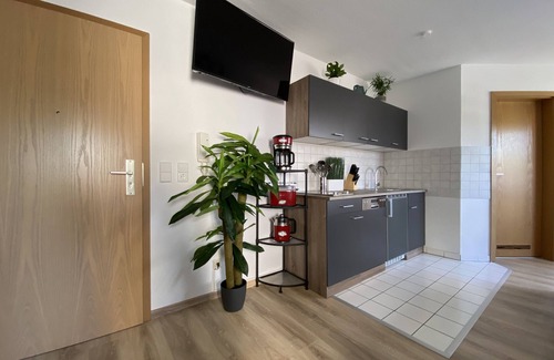 Wurzen Apartment | Apartment-Private Bathroom-City view-Am Jacobsweg Wohnung 1