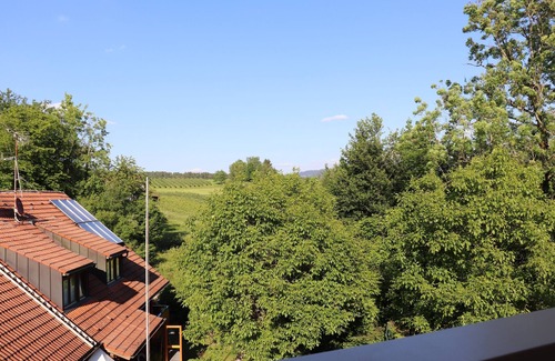 Lindau Apartment | Apartment 'Red' with Shared Garden, Balcony and Wi-Fi