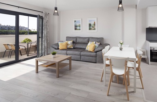 Velez-Malaga Apartment | Apartment 'Residencial Celere Playa Niza' with Sea View, Shared Pool & 4 Shared Terraces