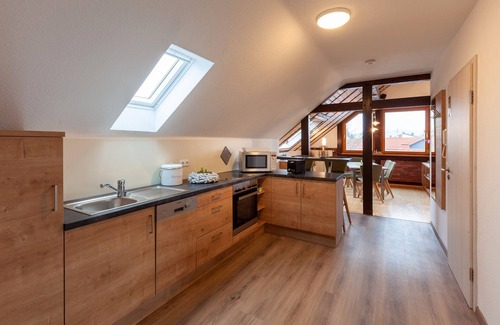 Waechtersbach Apartment | Apartment 'Rhön' with Shared Terrace, Shared Garden and Wi-Fi