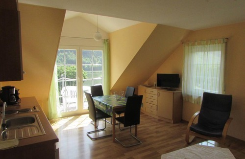 Sankt Aldegund Apartment | Apartment, shower, toilet, river view - Residenz Moselstausee