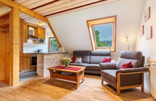 Wolfach - Saint Roman Apartment | Apartment 'Vogelnest' with Mountain View, Shared Pool and Wi-Fi