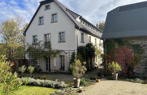 Lichtenau Apartment | Apartment 'Vorwerk Biensdorf' with Mountain View, Shared Garden and Wi-Fi