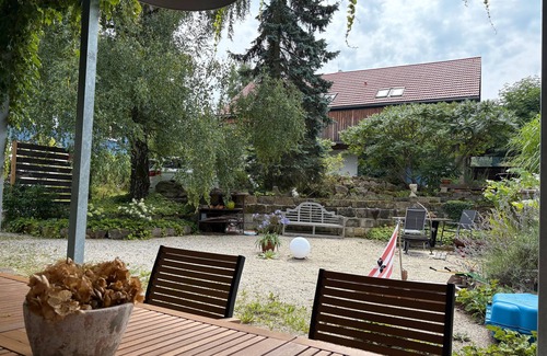 Kurort Gohrisch Apartment | Apartment 'Weltenbummler' with Mountain View, Private Terrace and Wi-Fi