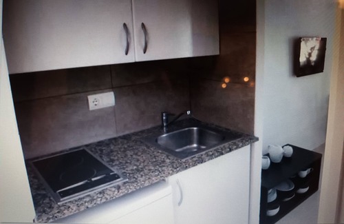 Siesta Apartment | Apartment with 1 bedroom, living room with 2 beds, kitchen, bathroom. Private Urb.