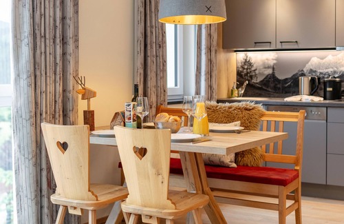 Haus im Ennstal Apartment | Apartment with a private sauna and a balcony